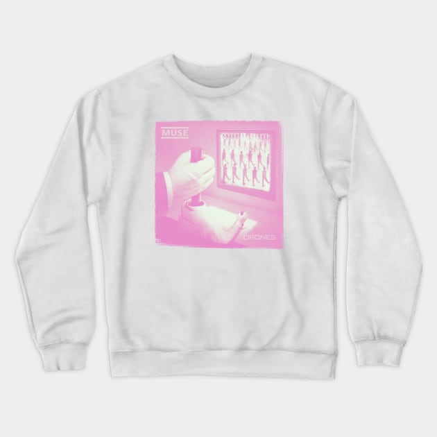 Muse DRONES pink ver Crewneck Sweatshirt by strasberrie